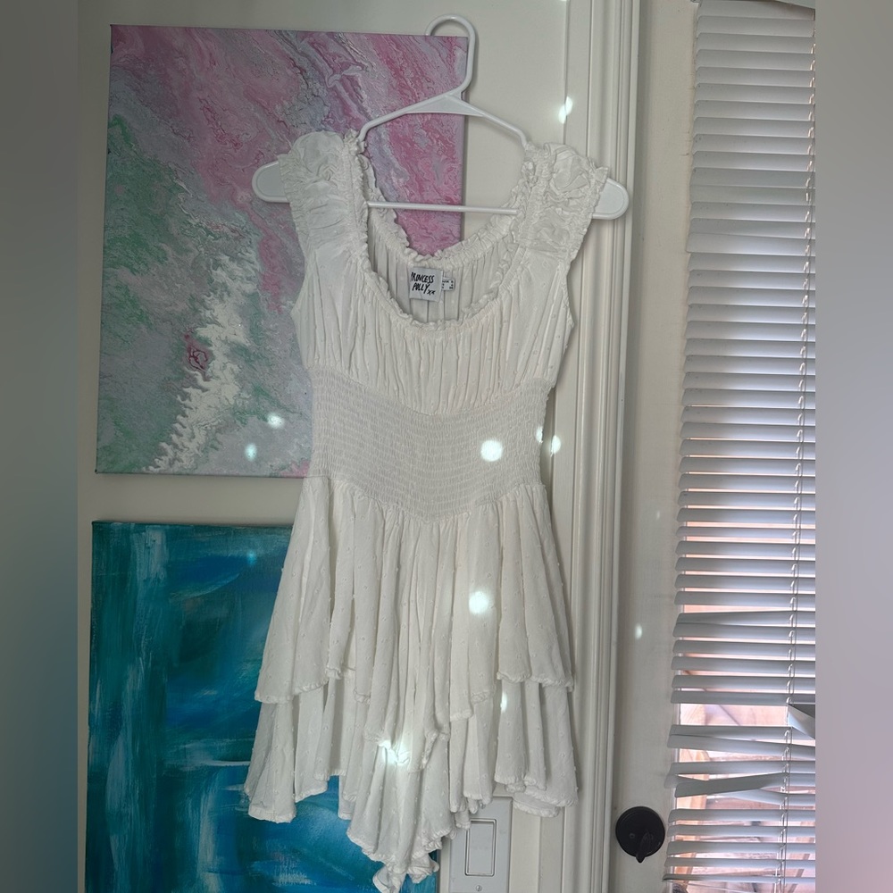 Princess Polly Love Galore White Romper